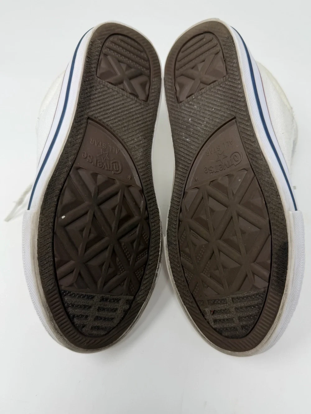 Converse Kids' White Canvas Low-Top Sneakers - All Star Sz. 11y